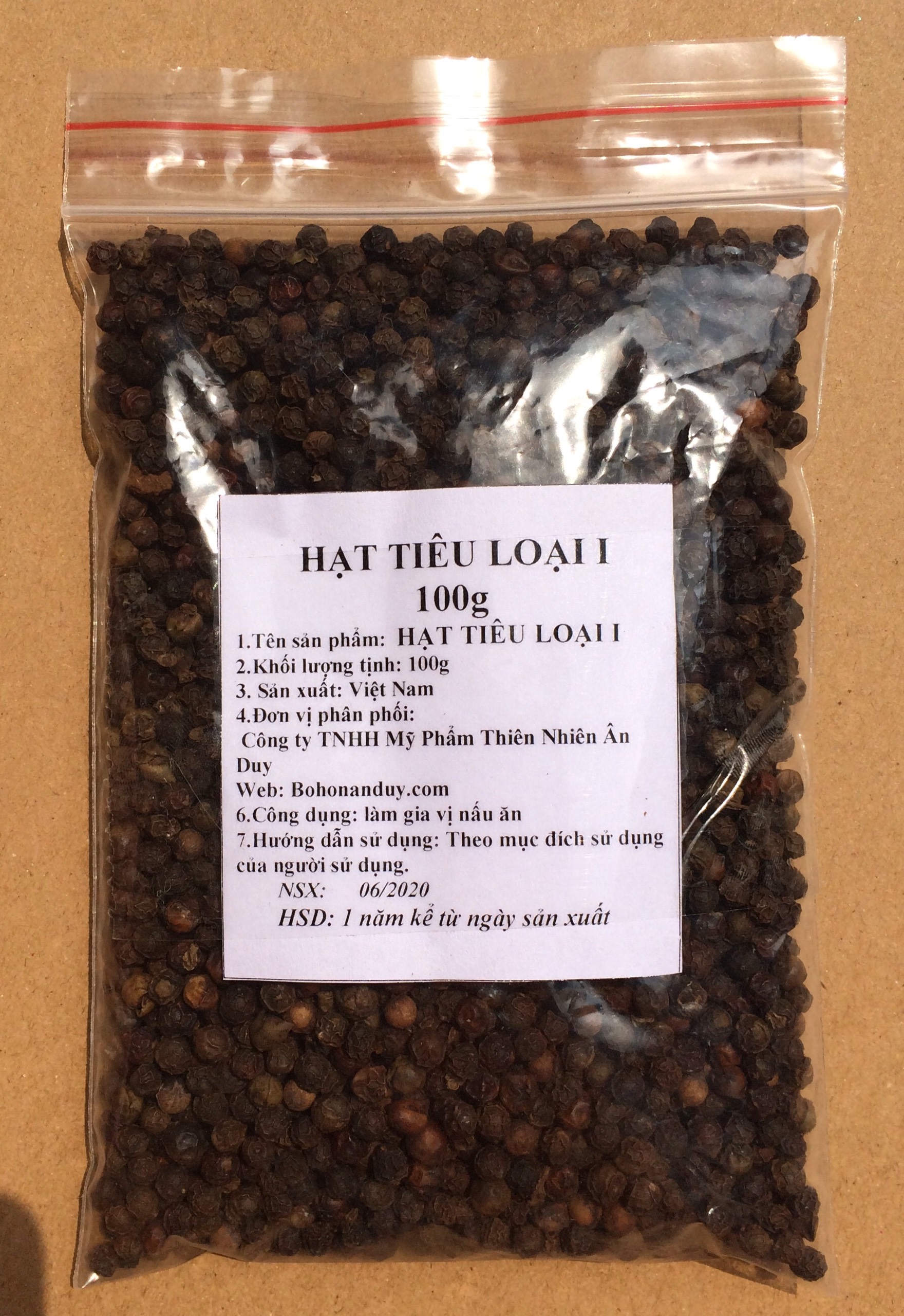 HẠT TIÊU LOẠI I 1000g