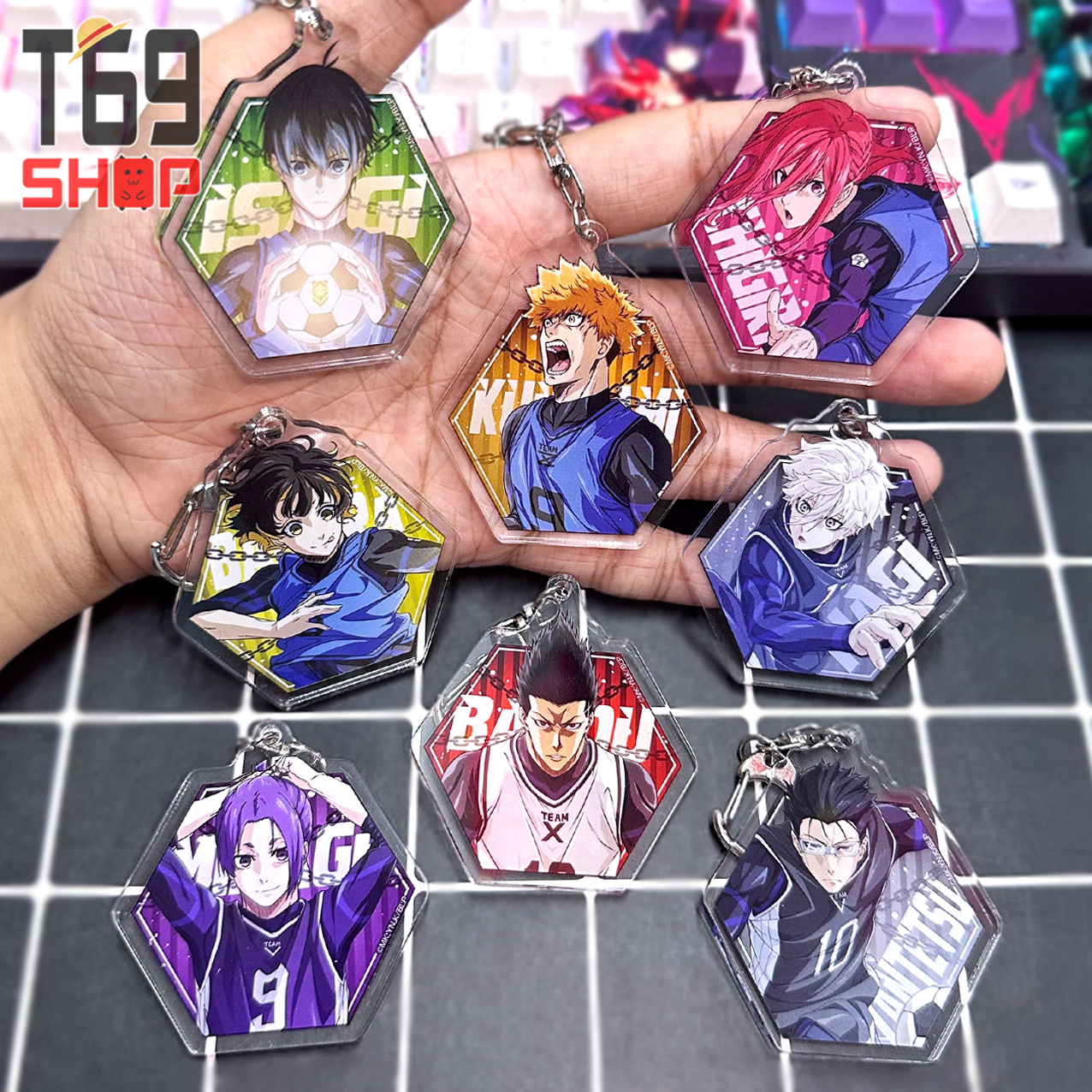 Móc khóa mica anime Blue Lock - Mẫu 3 [T69 Shop]