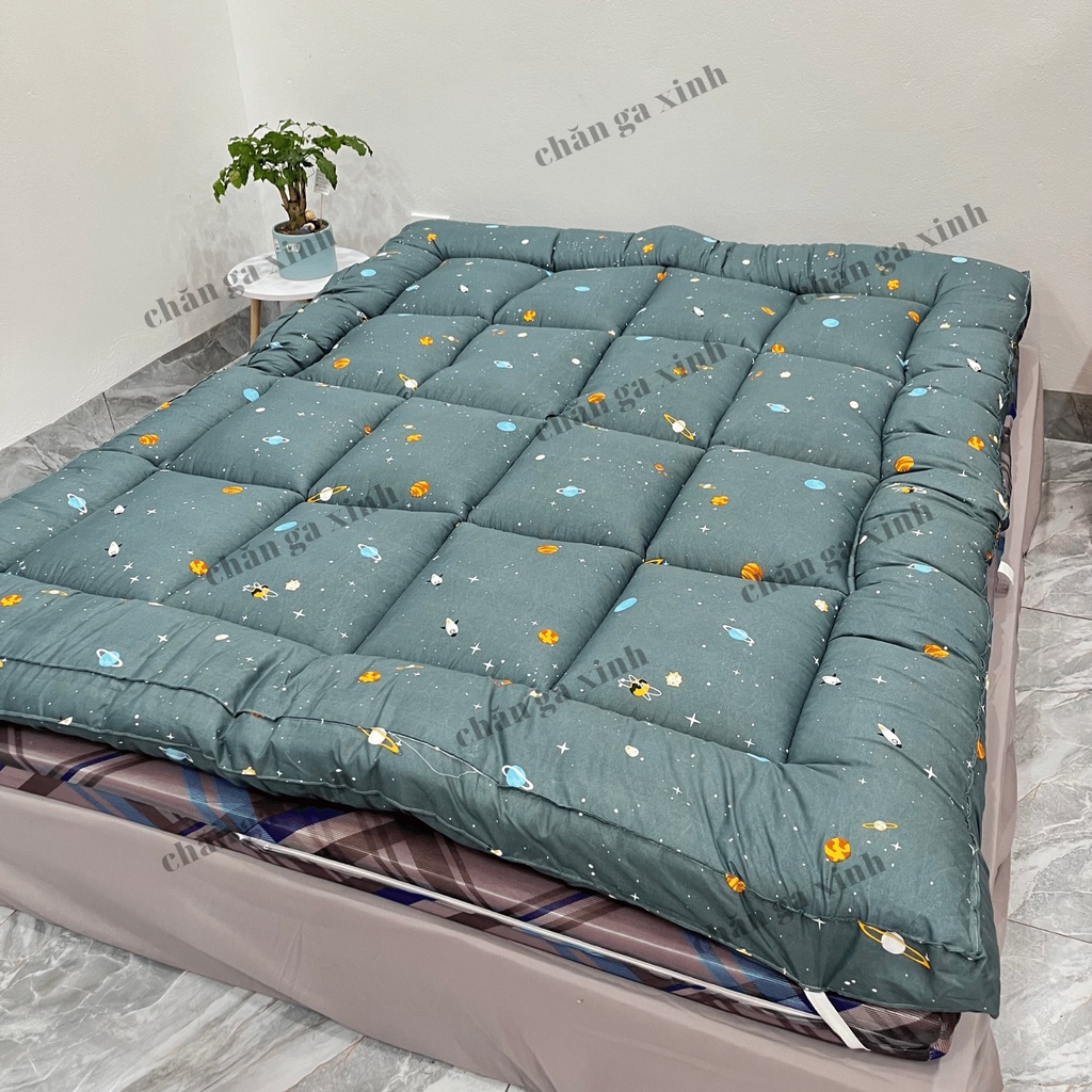 Nệm topper mềm mại êm ái cao có chun bo góc đủ size đệm topper được chọn màu