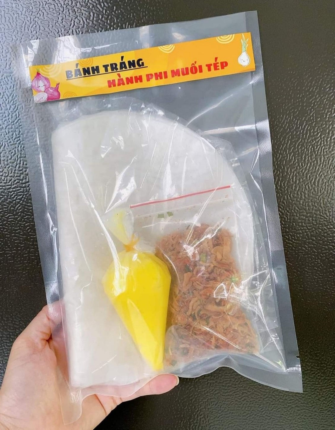 Bánh Tráng Trộn Tóp Mỡ Hành Siêu Ngon