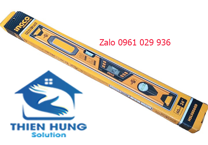 Thước đo kỹ thuật số /thước thủy điện tử ingco hsl08060d -600mm