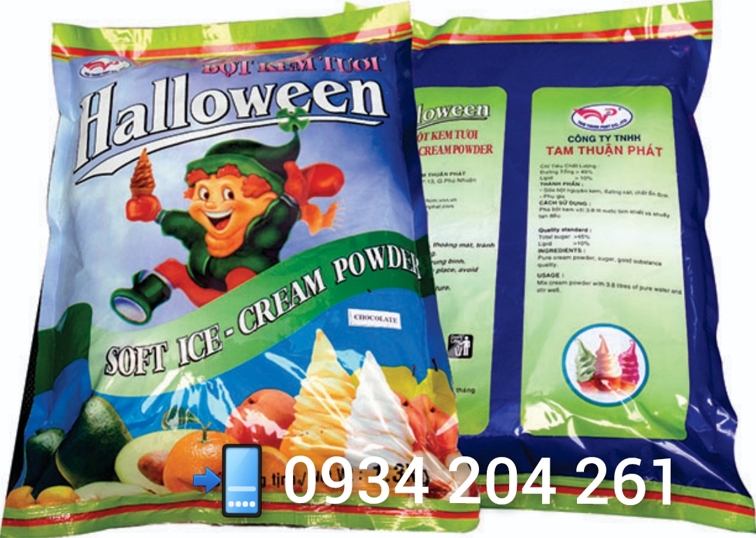 Bột làm kem tươi Halloween - Sầu Riêng