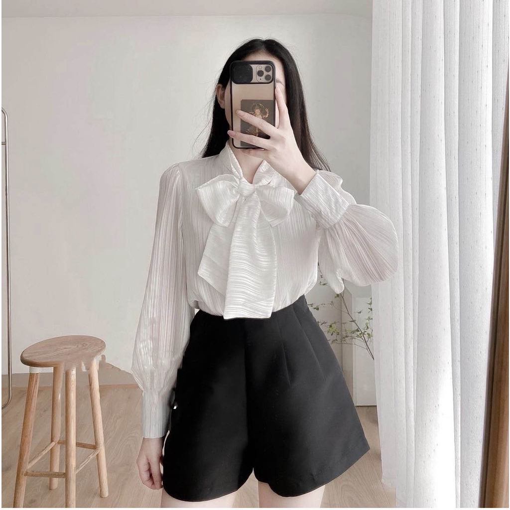 Quần Shorts Nữ Vải TafTa Phồng