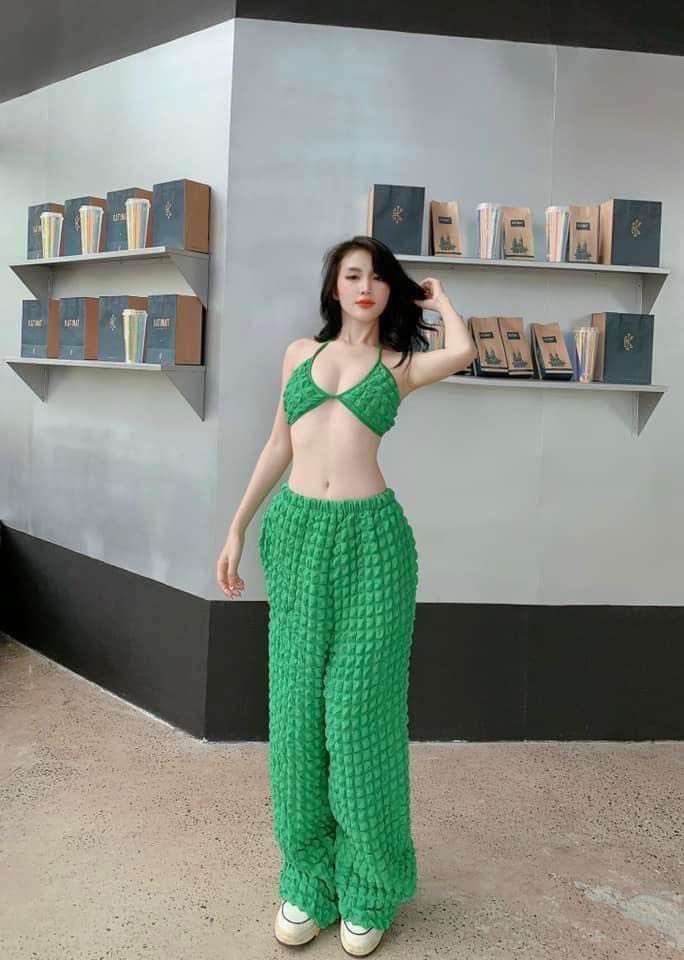 Set bikini 3 món,quần dài