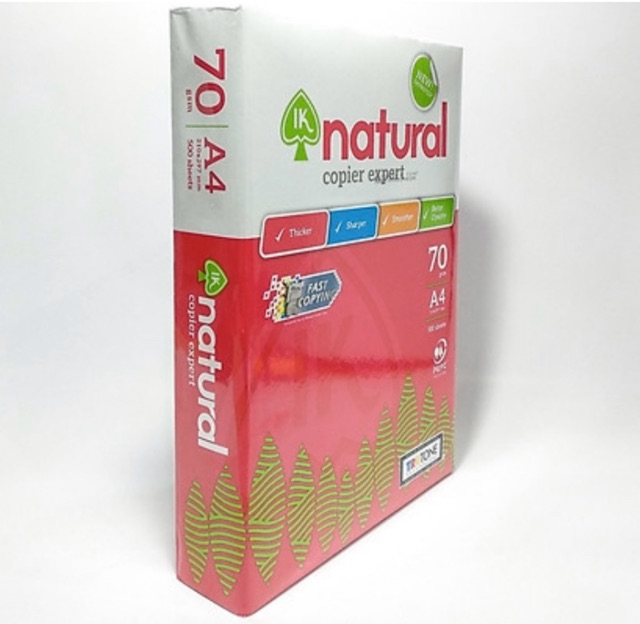 Giấy in A4 Natural định lượng 70gsm