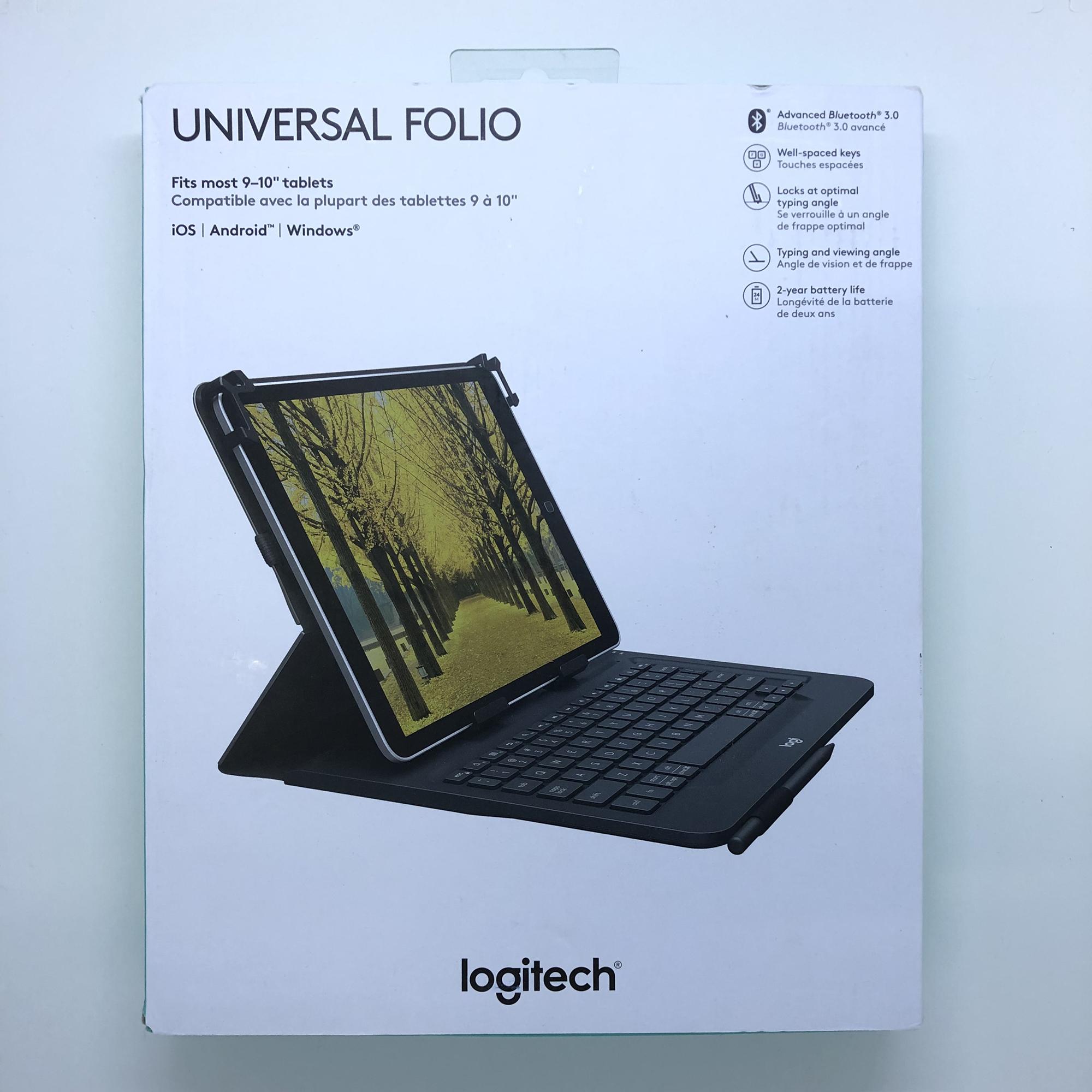 Bàn Phím Bluetooth Cho Máy Tính Bảng Samsung-Galaxy Tab A Hiệu Logitech Universal Folio