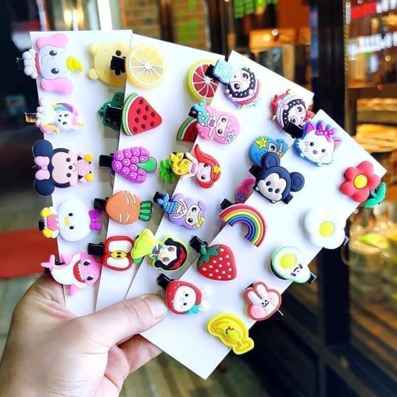 Set 10 kẹp tóc cho bé gái cực yêu