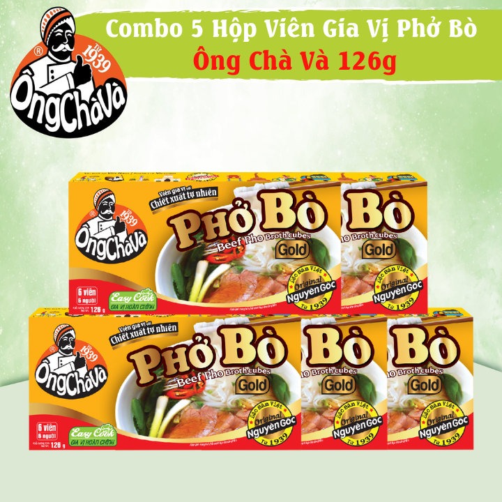 5 boxs of Beef Pho Broth cubes 126g