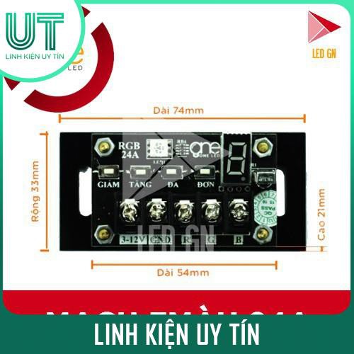 Mạch Điều Khiển LED 7 Màu RGB - Công Suất 24A - OneLED