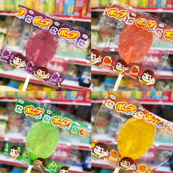 Kẹo mút Fujiya Nhật Bản gói 21 cây