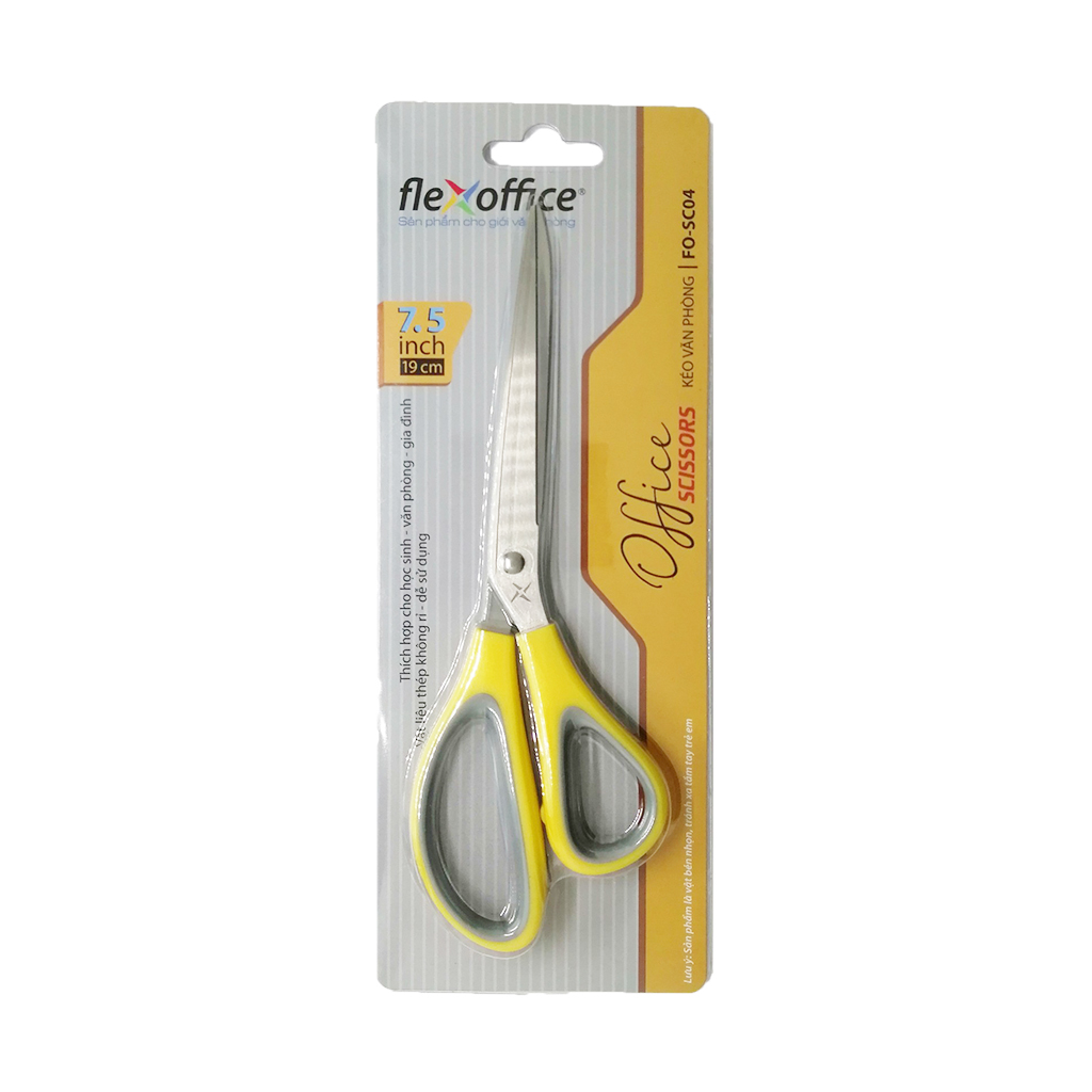 Kéo Văn Phòng Thiên Long Flexoffice 19cm FO-SC04
