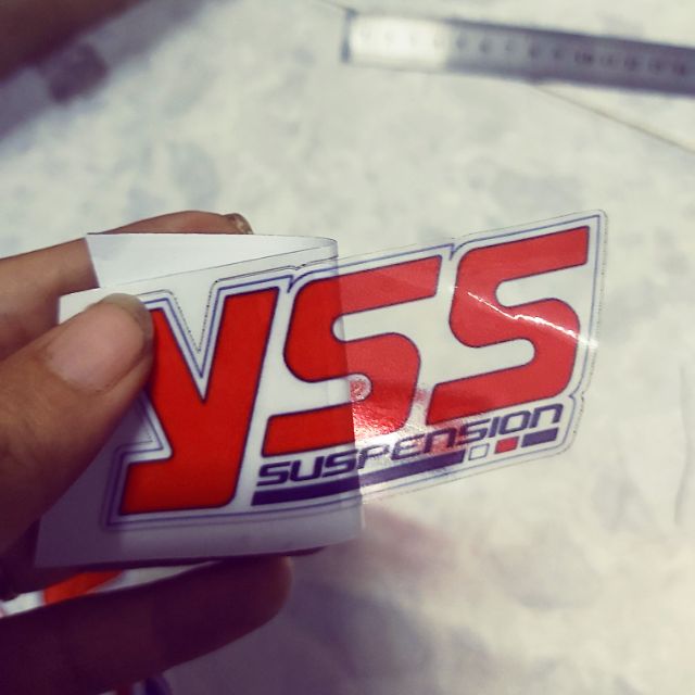 Combo 2 Tem YSS Trong Suốt Dán Xe ,Dán Phuộc Giá Rẻ