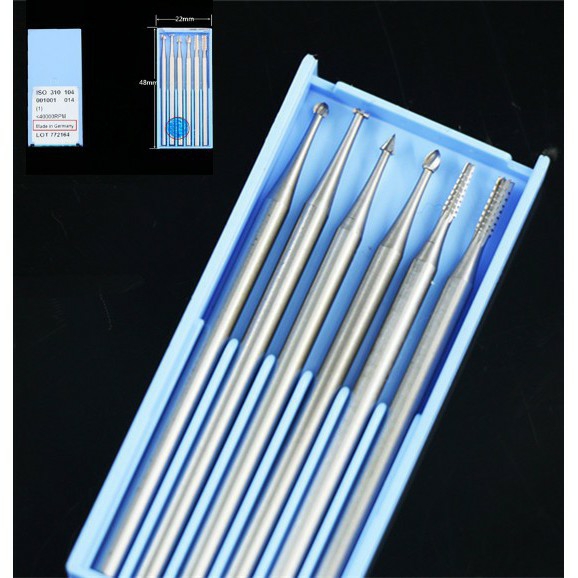 mũi hợp kim điêu khắc chạm trổ chi tiết nhỏ bộ 6 mũi