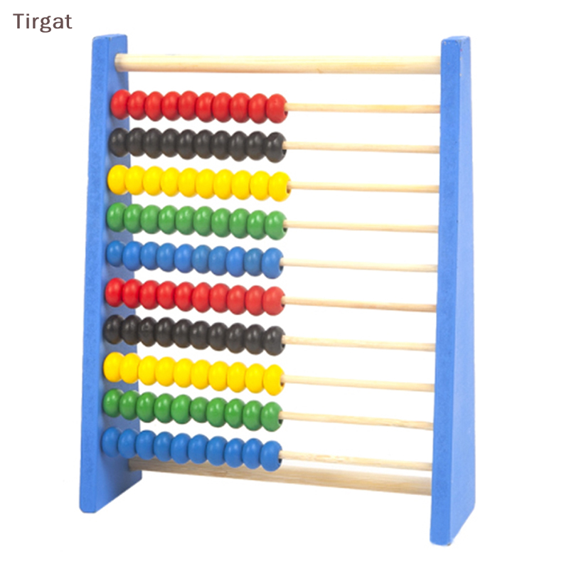 Tirgat Bàn tính bằng gỗ Đồ chơi học tập giáo dục toán học cho trẻ em Đồ chơi trẻ em đếm hạt tính toán