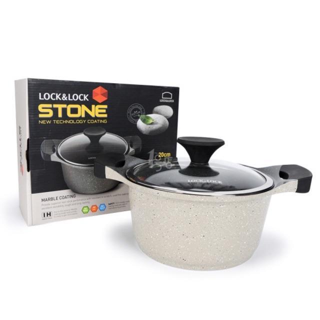 Nồi Đá Stone Cao Cấp 7 Lớp LocknLock 20cm LCA6203D (hàng chính hãng)