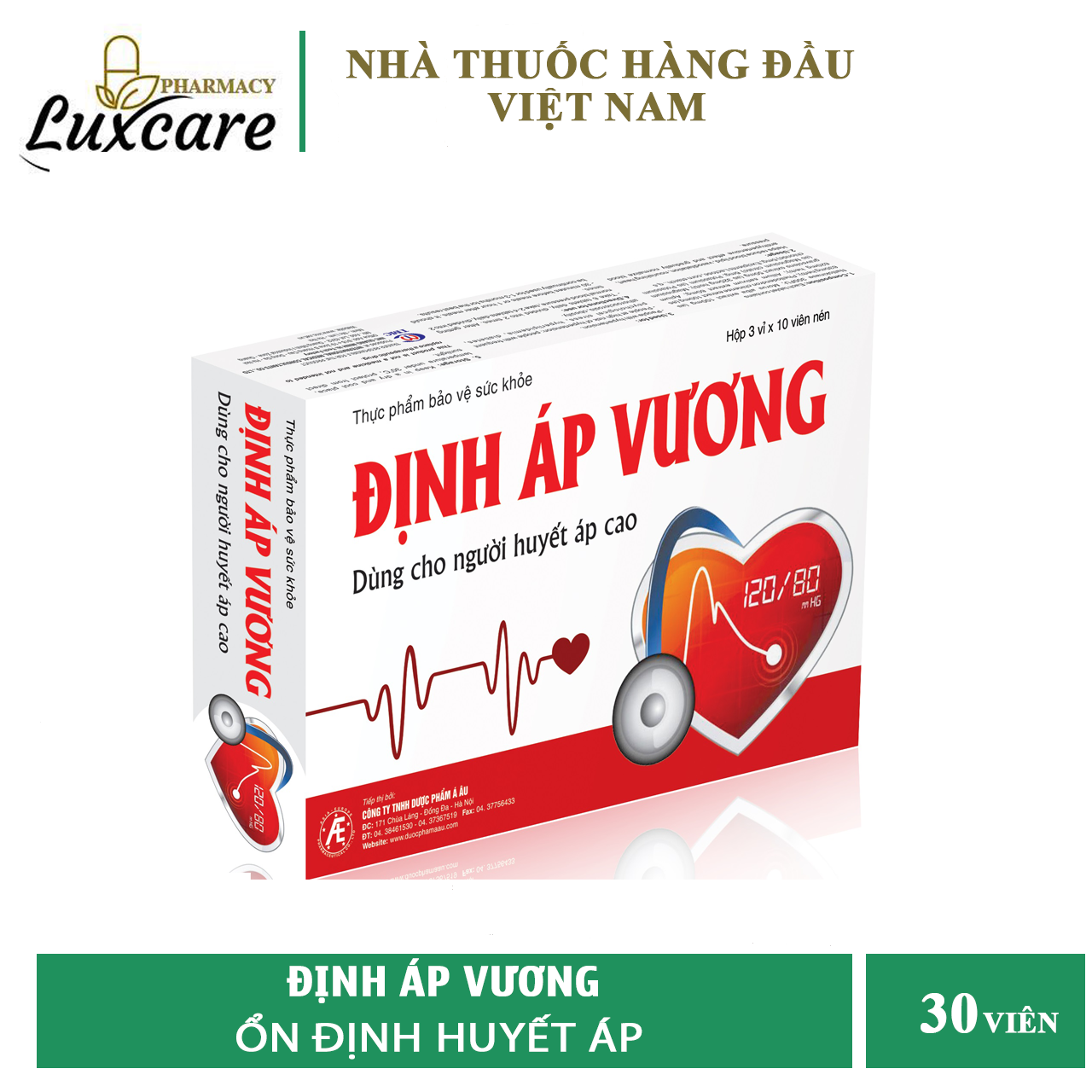 Định áp vương chính hãng cho người huyết áp cao