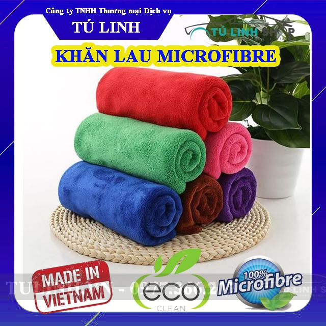 Khăn lau xe chuyên dụng Microfiber siêu thấm không bị sơ, rối