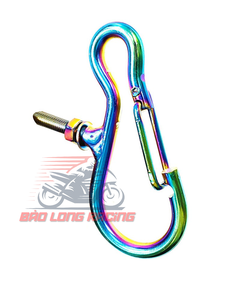 Móc treo đồ xe máy Inox có Khóa Giữ đồ tiện lợi Xi 7 màu Titan