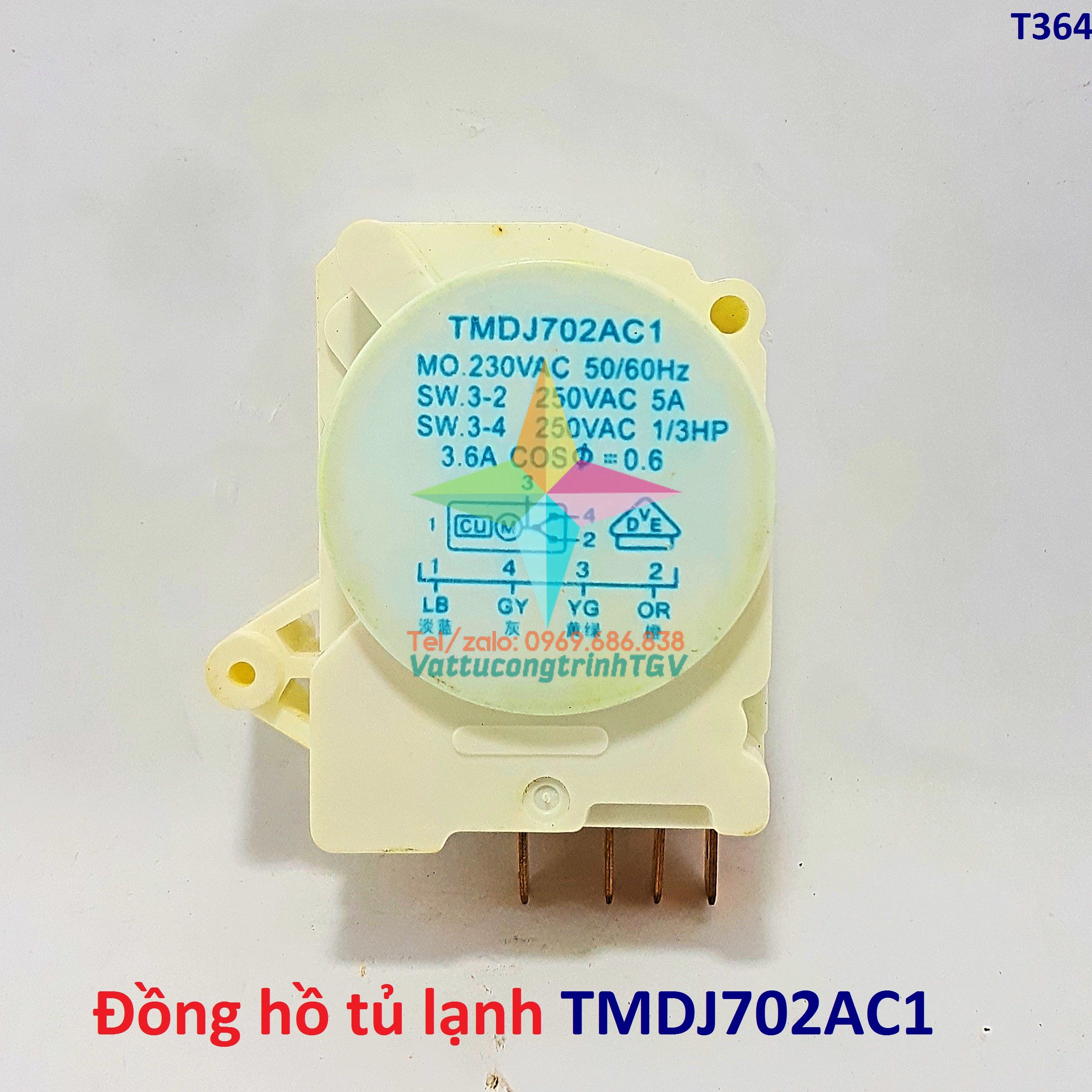 Đồng hồ thời gian tủ lạnh 4 chân TMDJ702AC1