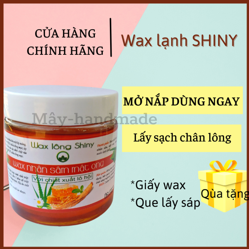 Wax lông mật ong Shiny tinh chất sâm lô hội , wax lông nách, tay , chân