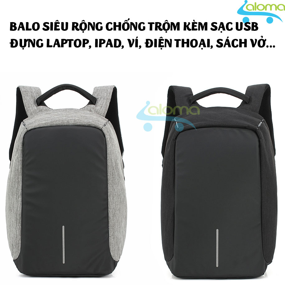 Balo chống trộm cao cấp đựng laptop, ipad, đồ dùng cá nhân siêu bền OZUKO
