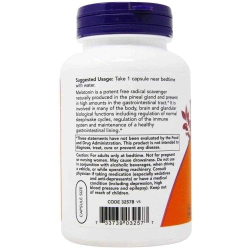 NOW MELATONIN 3MG C60V