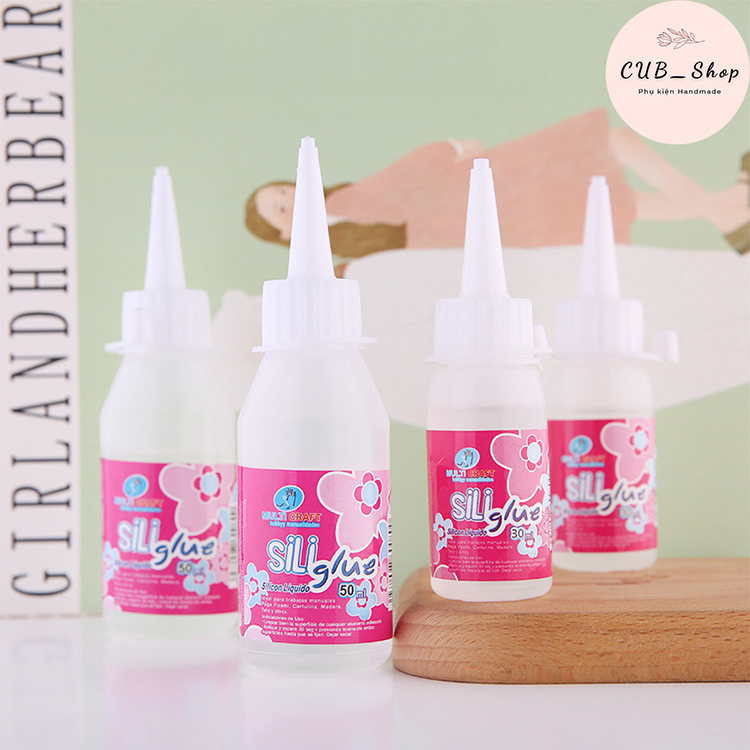 Keo dán vải, len sợi, đồ thủ công... - Keo Laiwangglue / Siliglue 30ml
