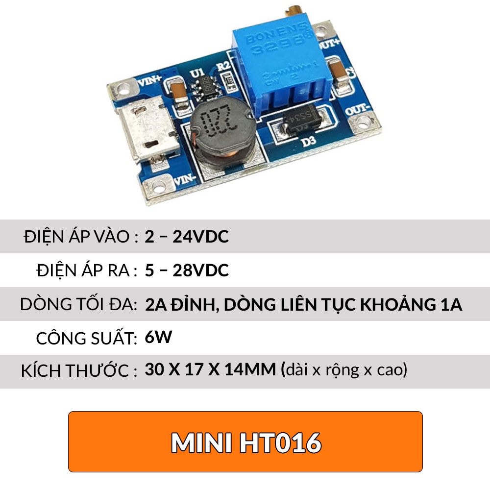 Mạch tăng áp boost áp ht016 | 2577 | xl6009 | xl6009 xlsemi | xl6019