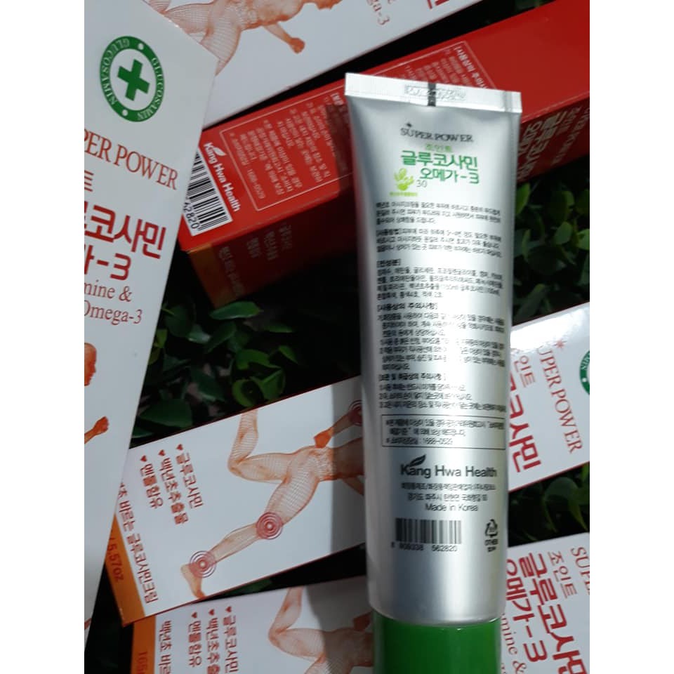 Hộp dầu xoa bóp SUPER POWER Hàn Quốc (Glucosamine & Omega-3)