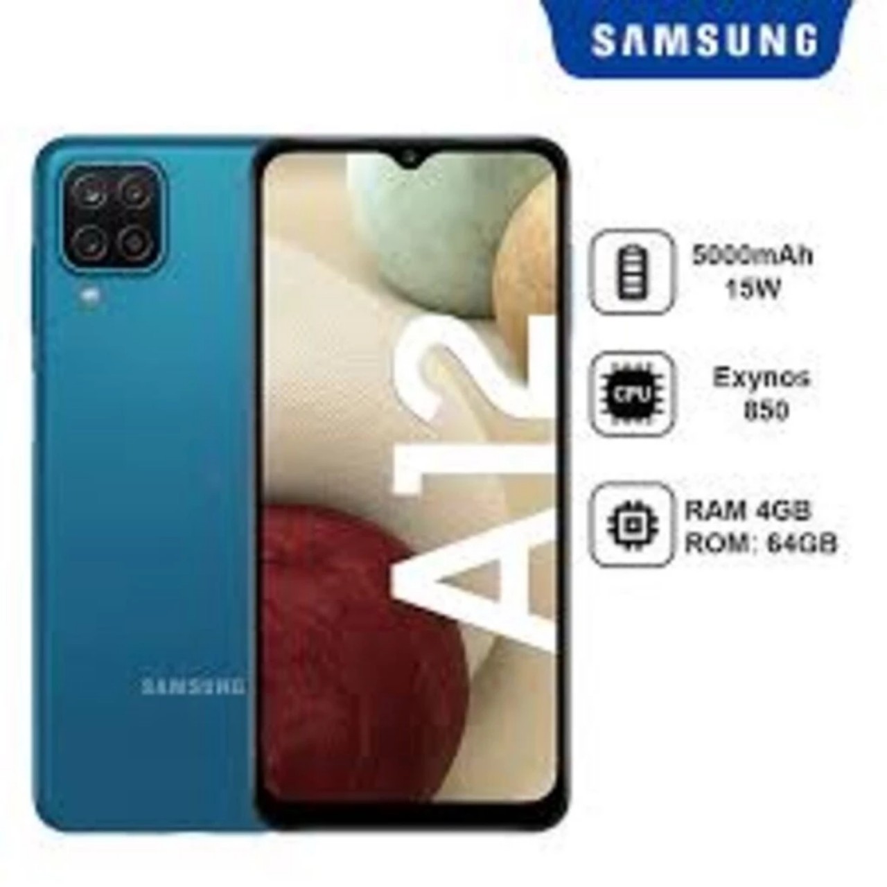 [ Giảm Giá Siêu Sốc ] điện thoại giá siêu rẻ Chính Hãng Samsung Galaxy A12 máy 2sim 128G, Màn hình: PLS TFT LCD6.5"HD+, Camera sau: Chính 48 MP & Phụ 5 MP, 2 MP, 2 MP -Bao đổi tận nhà