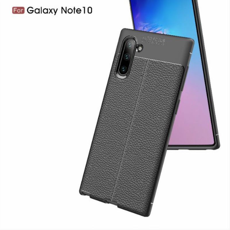 Ốp lưng Silicon dẻo giả da hãng Auto Focus cho Samsung Galaxy Note 10 Lite, Note 10 Plus, Note 10, Note 9, Note 8123123