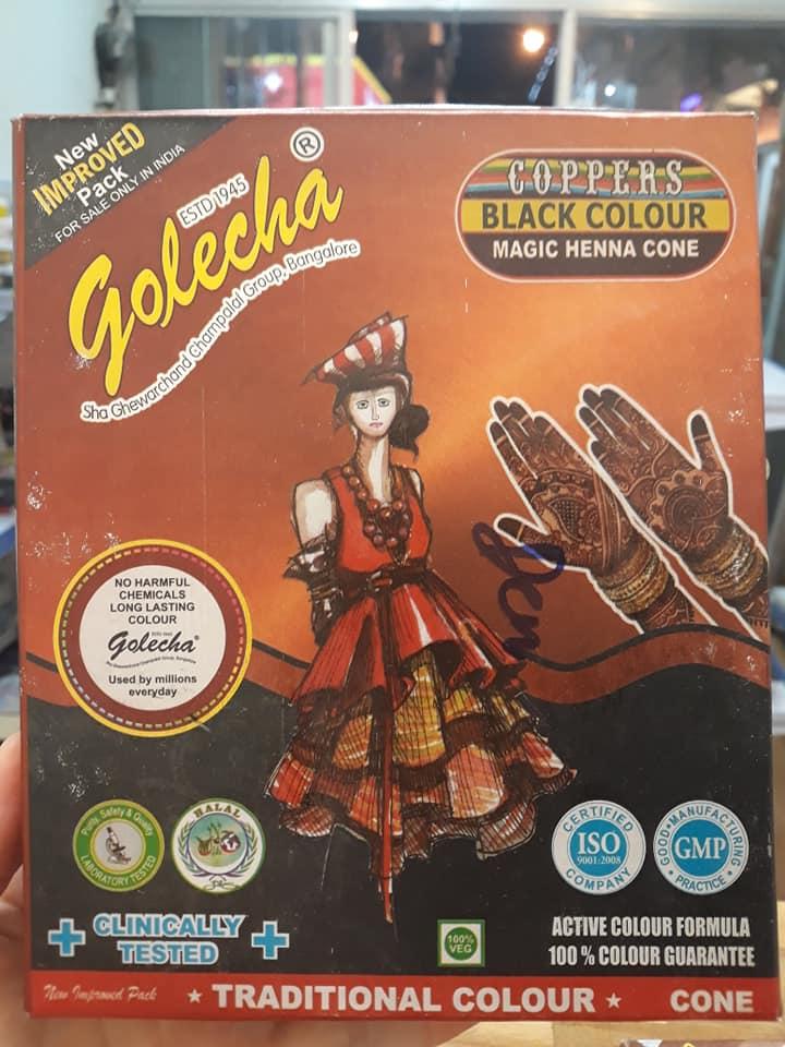 Màu vẽ Henna (xăm giả), Golecha (giá 1 tuýp)