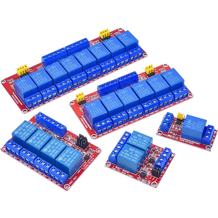 Module relay 6 kênh 8 kênh 5V 12V 10A