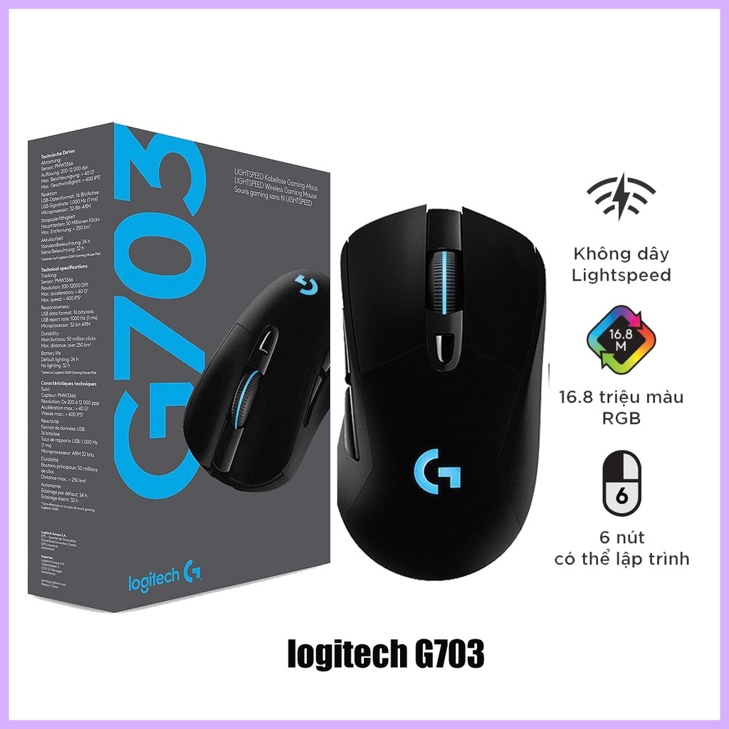 Chuột gaming không dây Logitech G703  chuột vi tính không dây chuyên chơi game