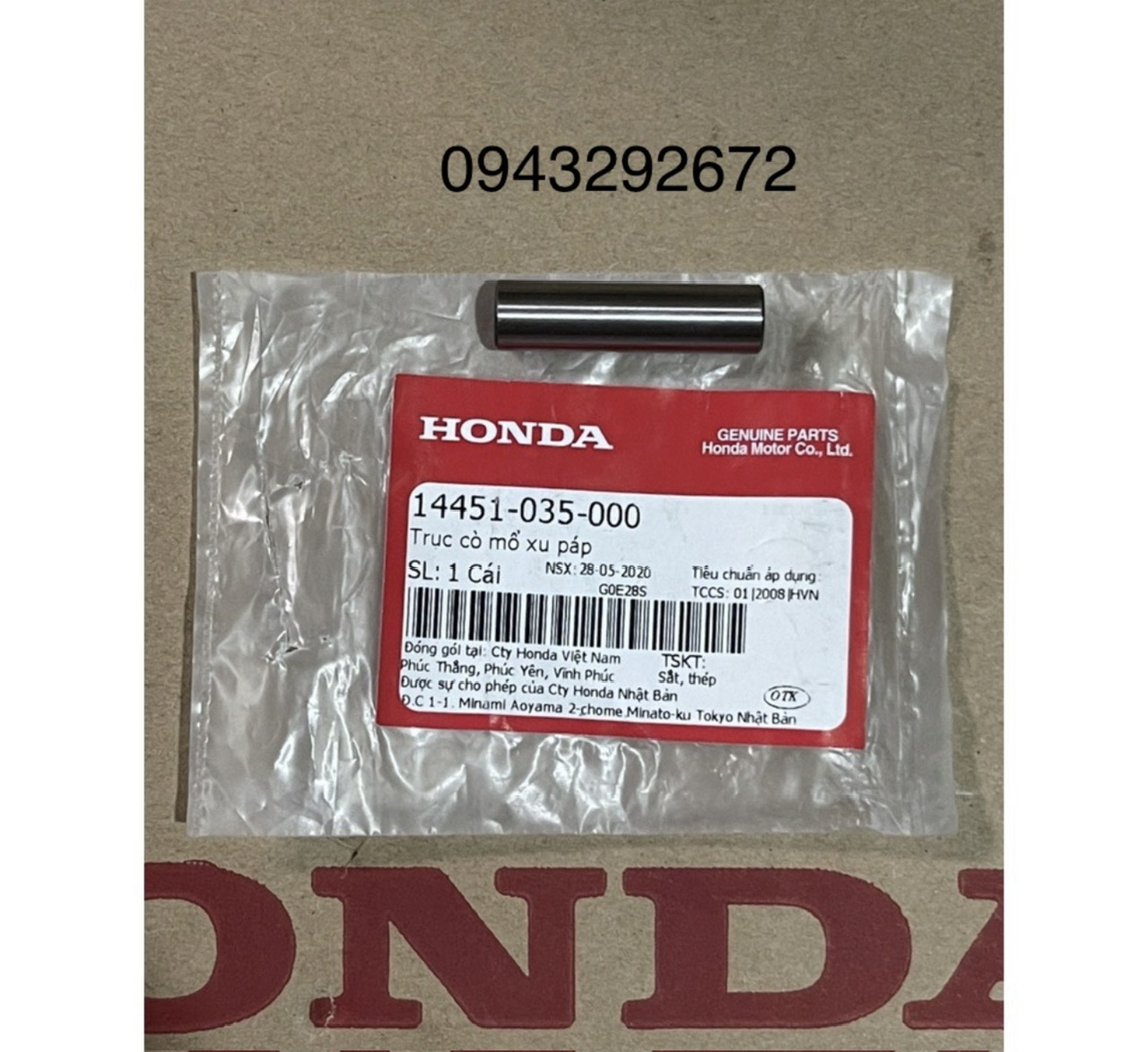 Ắc Cò Mổ Xu Páp Dream, Wave... Honda ( 14451035000 )