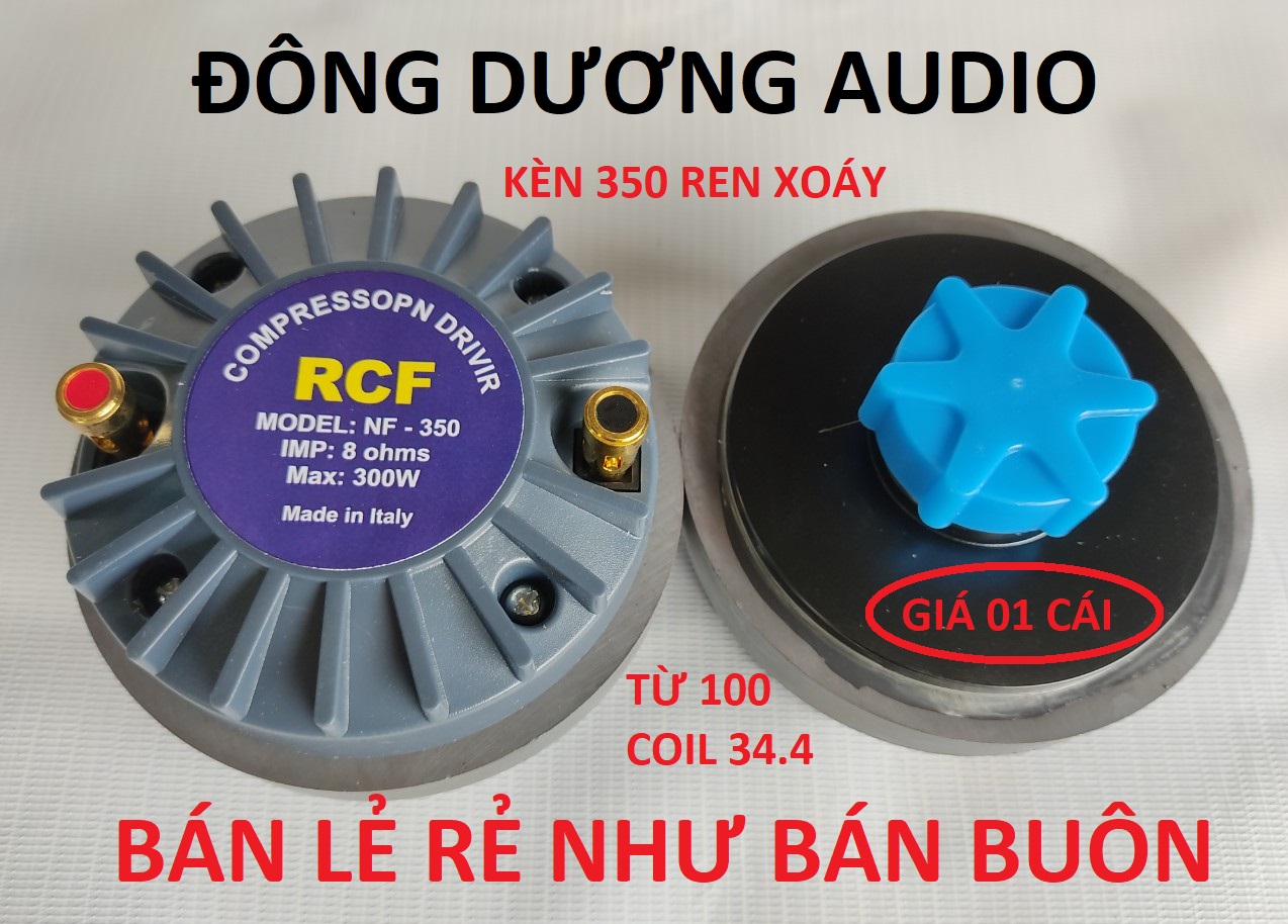 Giá sập sàn - hàng bán lấy tương tác - 1 củ treble sân khấu 350 rcf nắp nhựa - loa treble 350