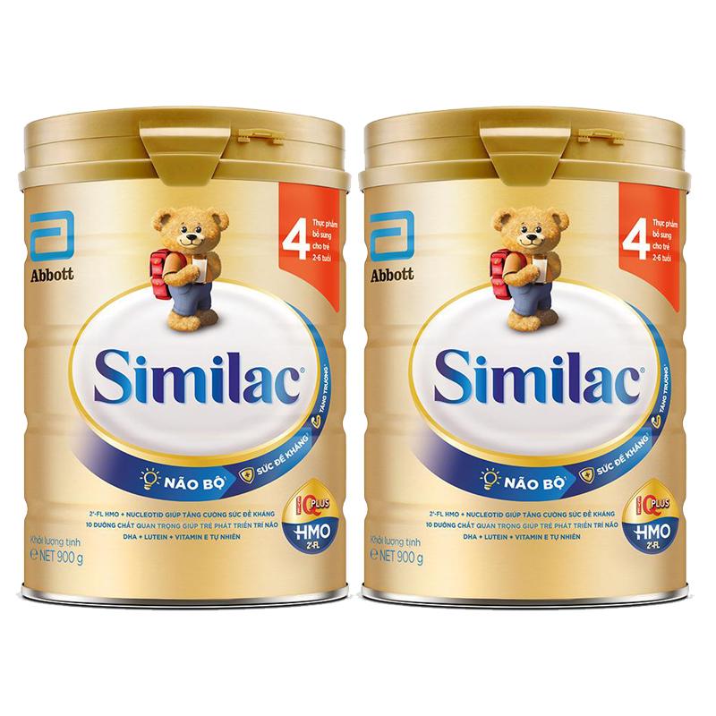 [HCM]﻿Bộ 2 sữa bột ABBOTT similac 4- 900g