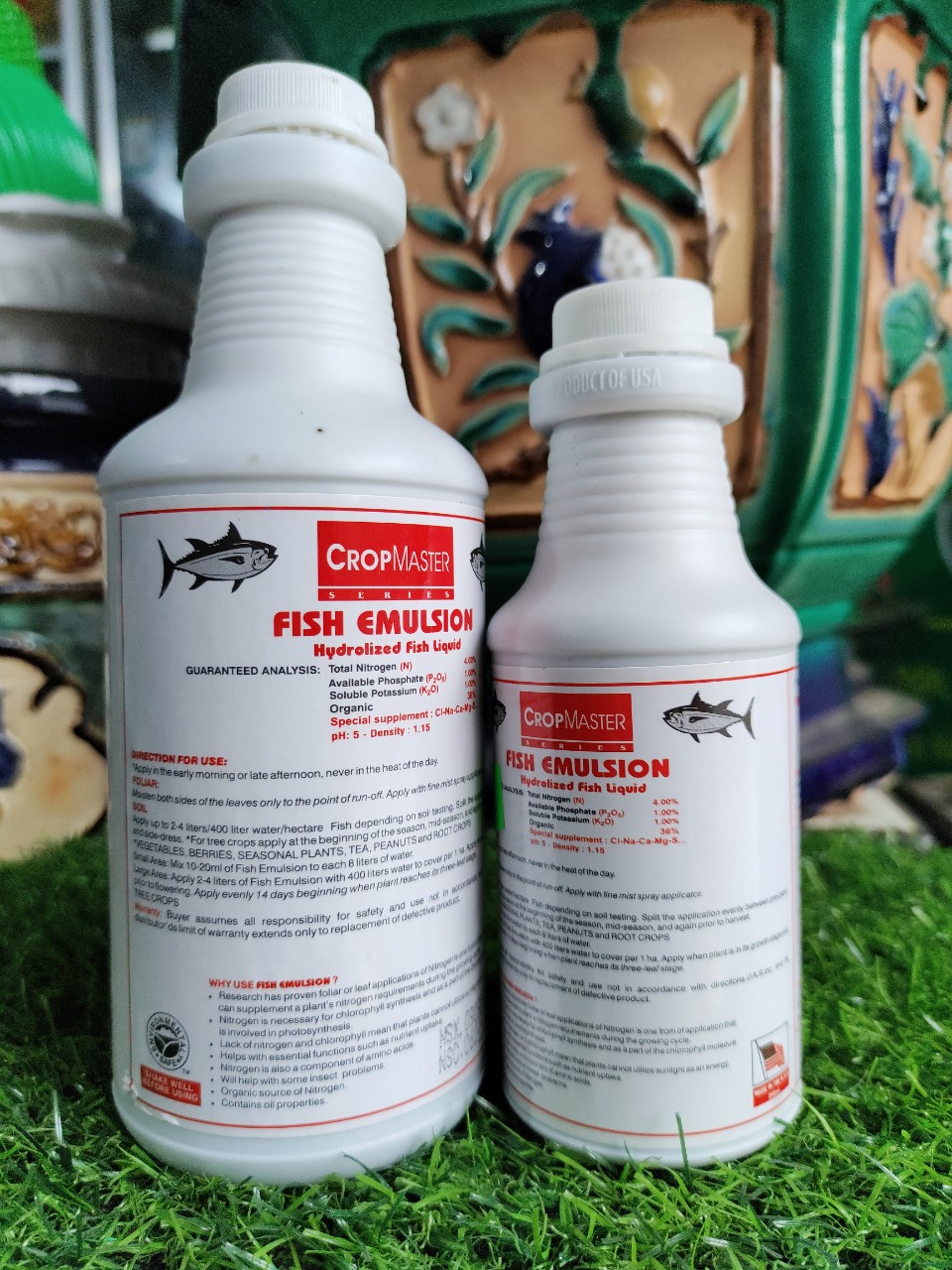 Phân đạm cá Fish Emulsion của Mỹ chai 500ml