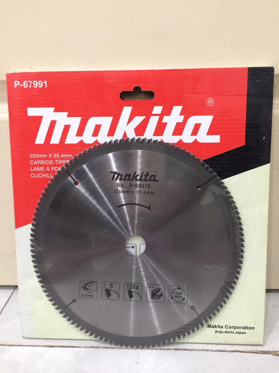 Lưỡi cắt nhôm Makita D255mm