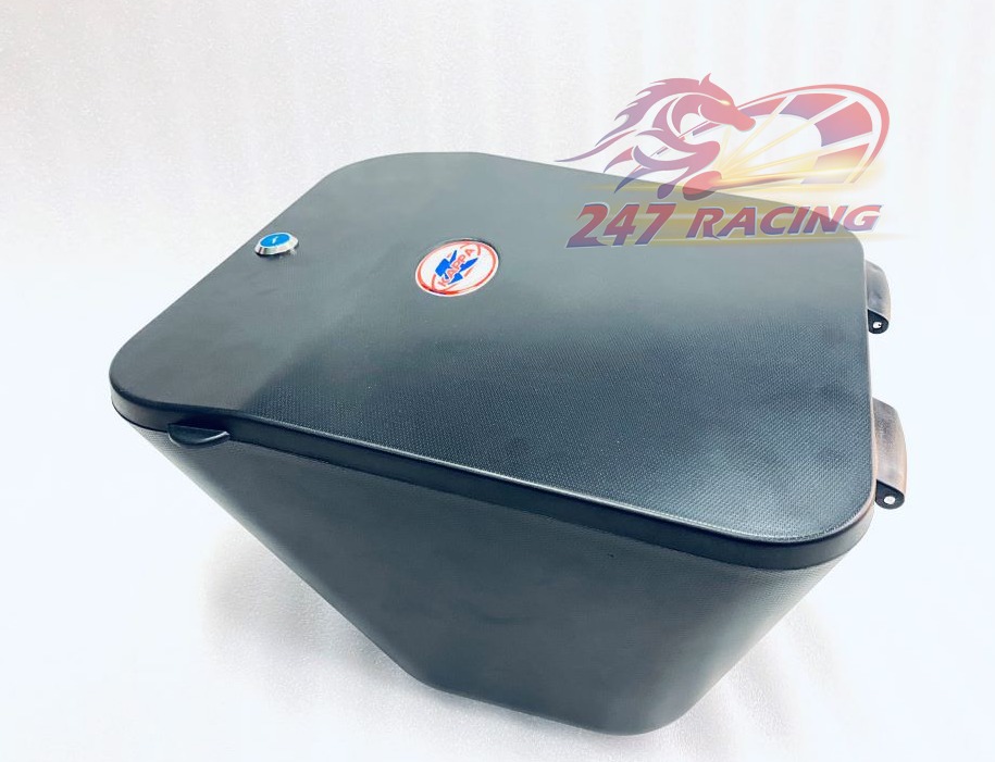 Rổ Nhựa Đựng đồ Có Nắp khóa gắn SIRIUS,Wave 100,Wave RS tặng kèm Pass và ốc đầy đủ chỉ việc gắn được xe máy