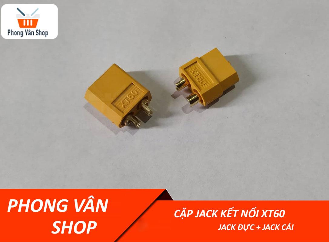 2 x Cặp jack kết nối DC XT60 - Gồm Jack Đực và Jack Cái