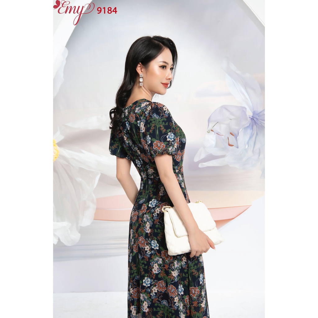 Đầm EMY EM9184 Xoè Tay Bí Có Túi