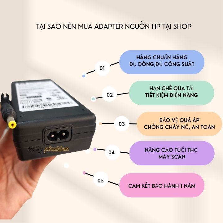 Adapter nguồn máy Scan HP G4010 G4050 24v