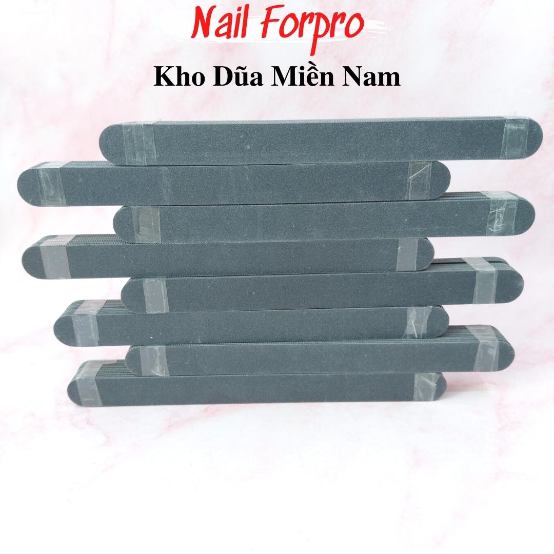 Lốc 10 Dũa Móng Tay Đen Nhám Nhật