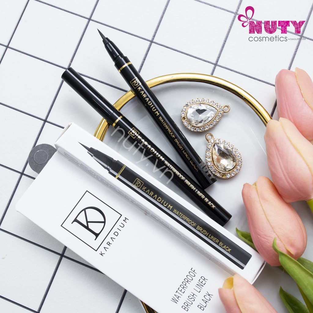 [HCM]BÚT DẠ KẺ MẮT NƯỚC KARADIUM WATERPROOF BRUSH LINER BLACK