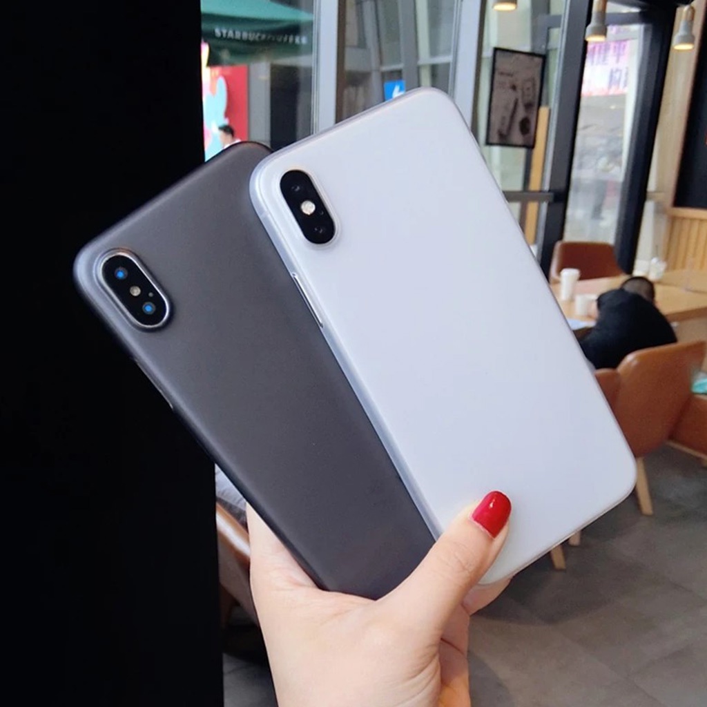 Ốp Lưng IPhone Lụa Nhám chống bám vân tay Sang_Xịn _Mịn
