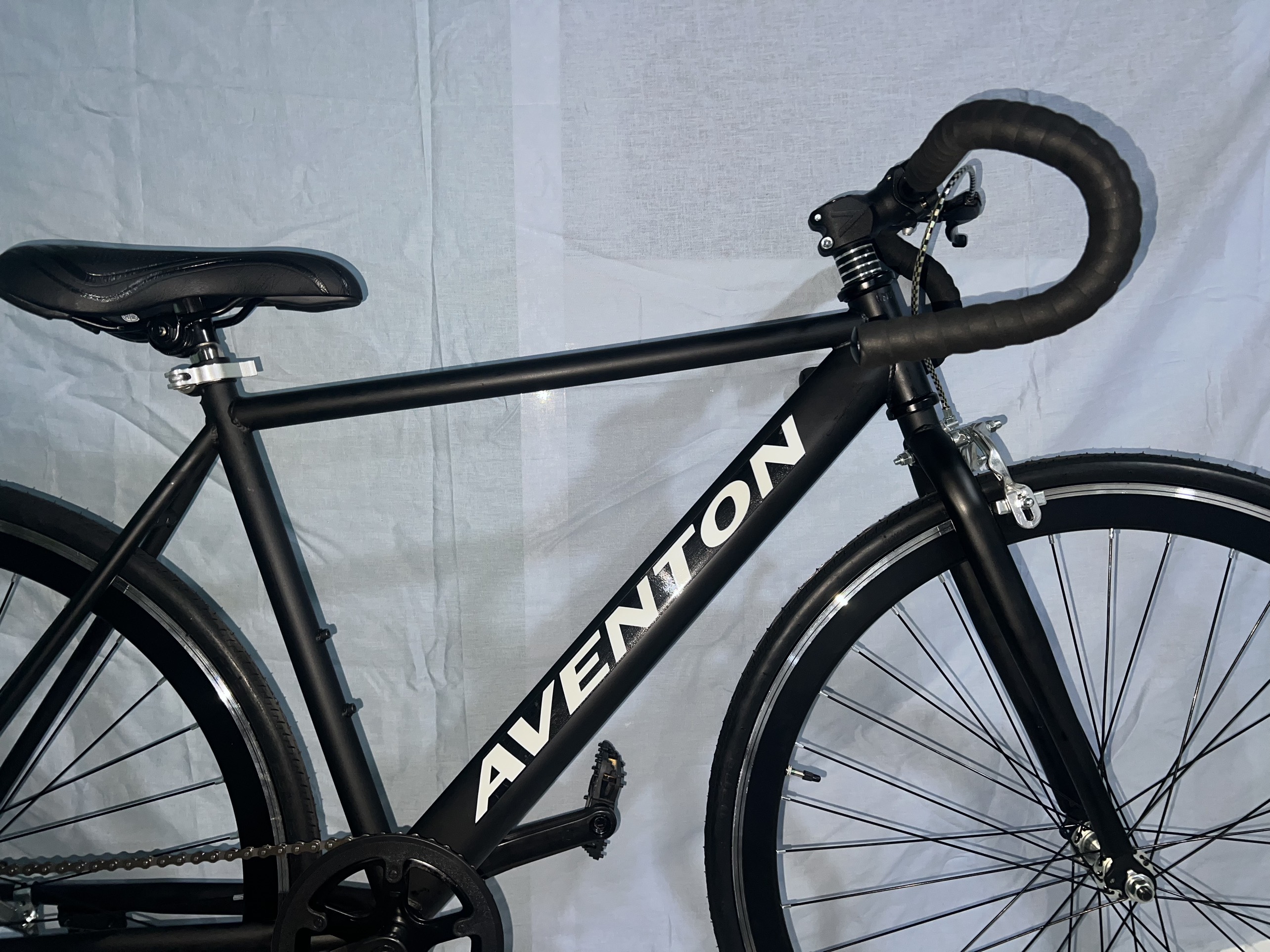 Xe đạp Fixed single - AVENTON - Full black