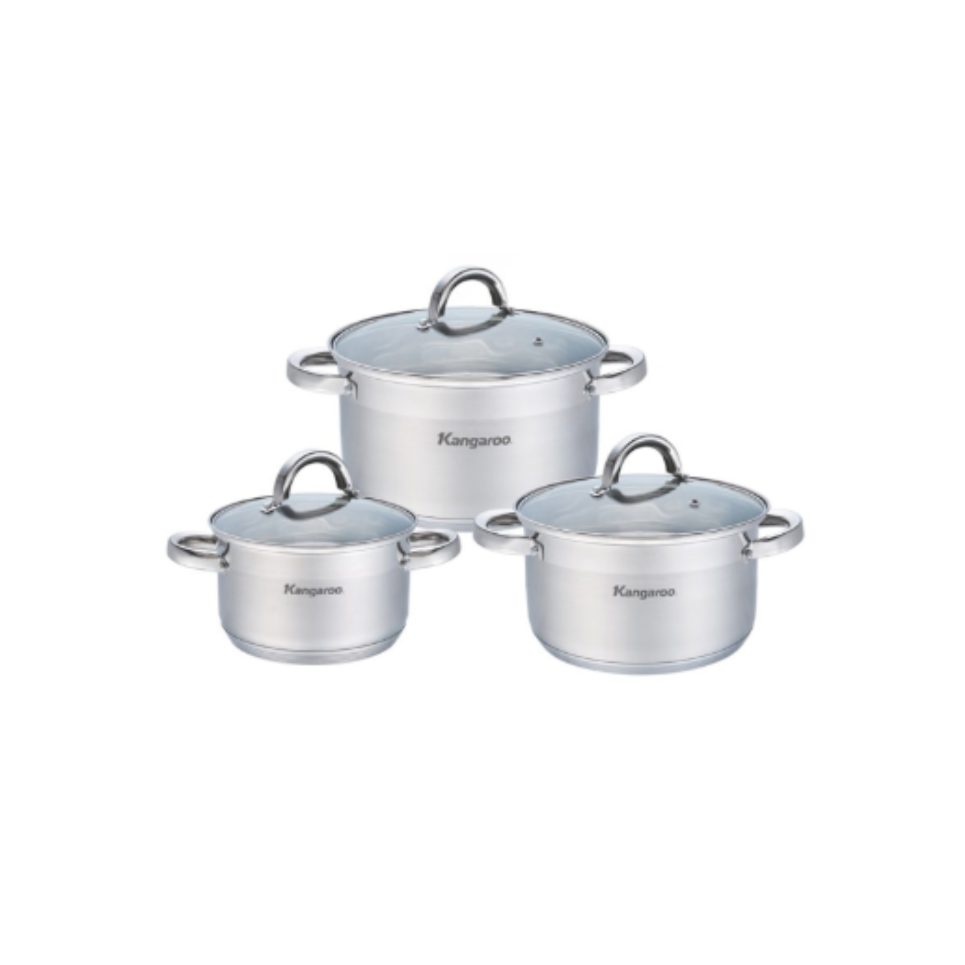 Bộ nồi 3 chiếc inox Kangaroo KG875/KG876/KH876