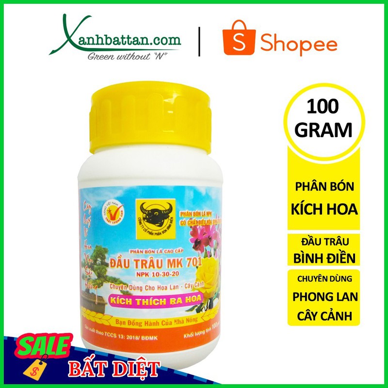 Phân bón Đầu Trâu 701 (NPK 10-30-20) - Kích ra hoa