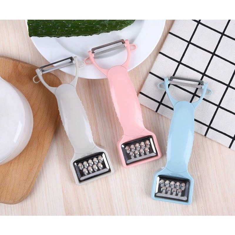 Nạo rau củ 2 đầu bằng nhựa lúa mạch tiện lợi - dụng cụ gọt rau củ 2 đầu mẫu mới